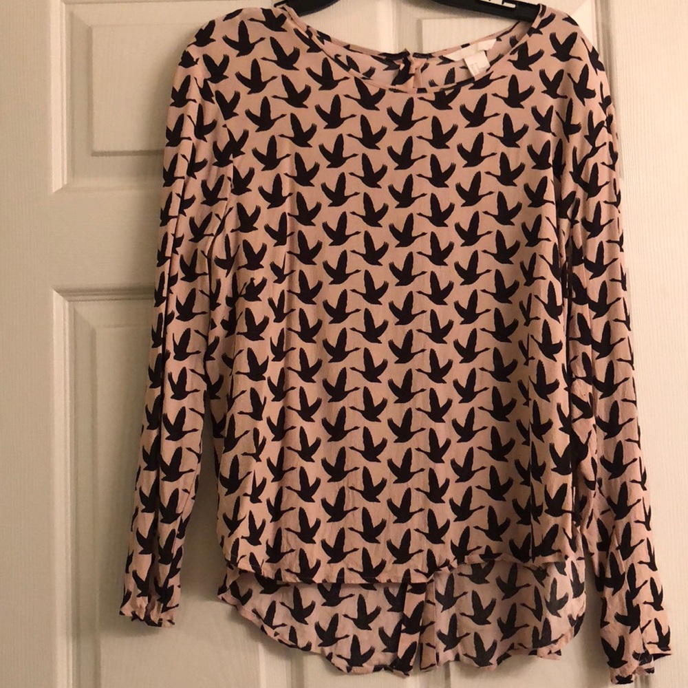 Back button down blouse